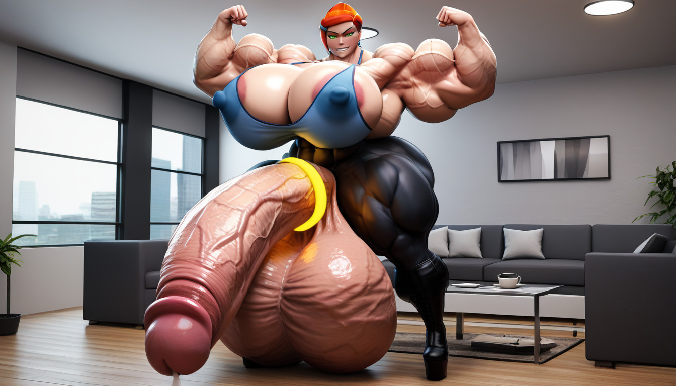 Gigantic Sagging Testicles, Most Gigantic Oversized Penis, Cock Growth Porno shemale IA