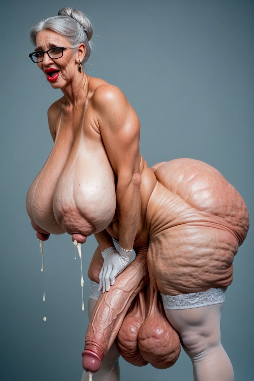 Huge Cumshot, Freckles, Hyper Veiny Breasts Porno IA Travesti