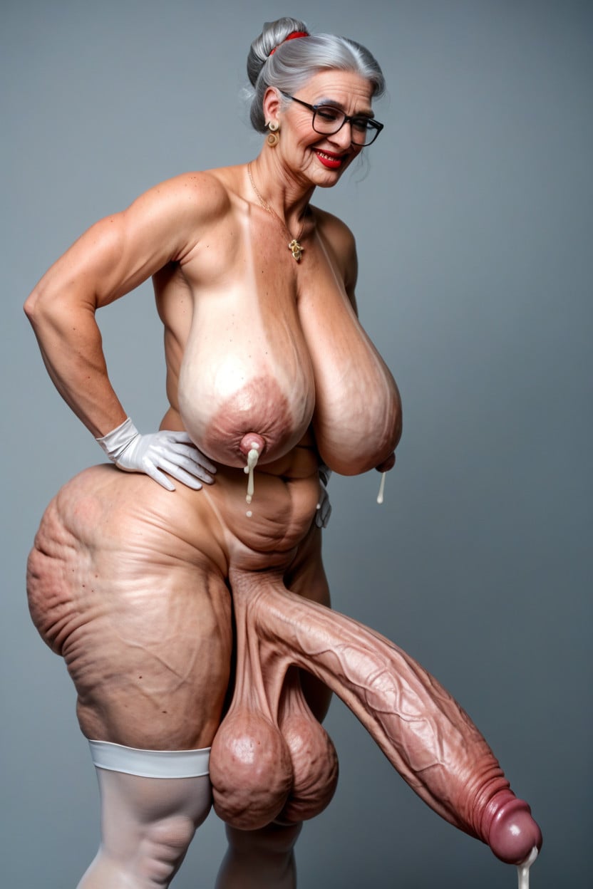 Erect Cock, Fat Bimbo Lips, Huge Cumshot 쉬메일 AI 야짤