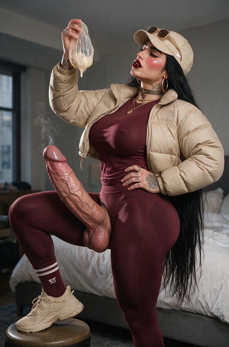 Sharp Focus, Maroon Colour Tight T Shirt, Photoreal Porno shemale IA